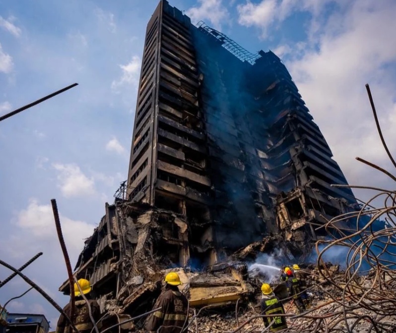 Lagos Moves to Demolish Fire-Gutted GNI Building, Death Toll Rises to Eight