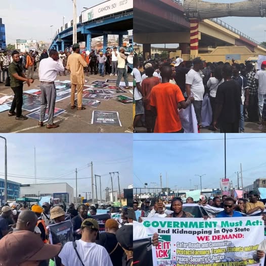 Fury on the Streets: Ibadan Erupts in Protest Over Kidnapped Oyo Pupils and Teachers as NUT Declares Indefinite Strike