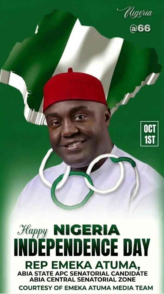 Atuma Calls for Unity and Hope as Nigeria Marks 66th Independence Anniversary